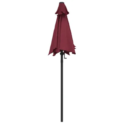Umbrelă de soare burgund 200x224 cm - aluminiu rezistent