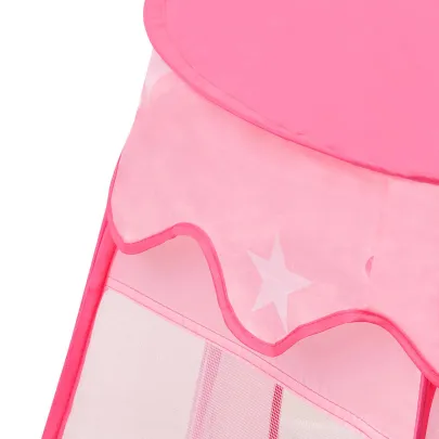 Cort Copii cu Bile Roz 102x102x82 cm - Livrare Gratuită