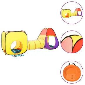 Cort de Joacă cu Bile pentru Copii - 3 în 1 - Livrare Gratuită