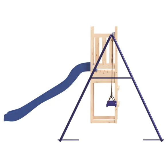 Set Joacă Exterior Lemn Pin - Tobogan și Leagăn