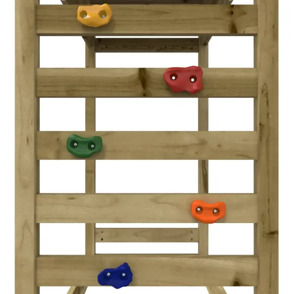 Set joacă exterior lemn pin - Turn tobogan leagăn copii