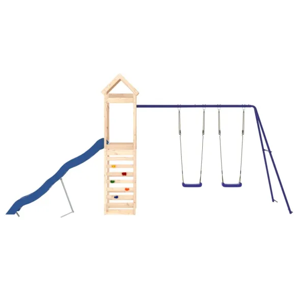 Set de joacă exterior lemn masiv de pin - Livrare gratuită