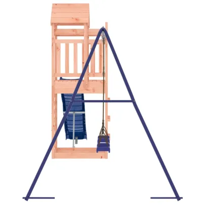 Set de joacă exterior din lemn masiv Douglas cu tobogan