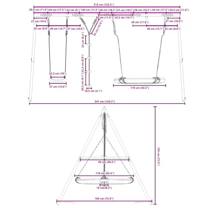 Set Leagăn Exterior cu 3 Tipuri | Livrare Gratuită