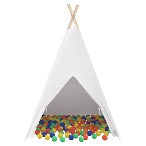 Cort Teepee pentru Copii cu Bile Joacă - Livrare Gratuită