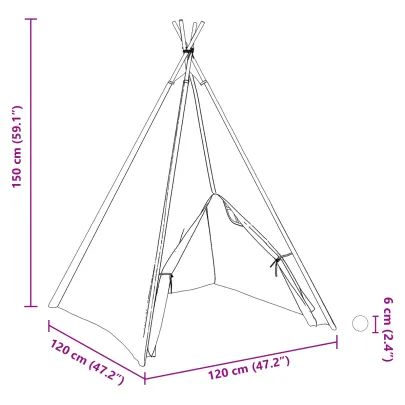 Cort Teepee pentru Copii cu Bile Joacă - Livrare Gratuită
