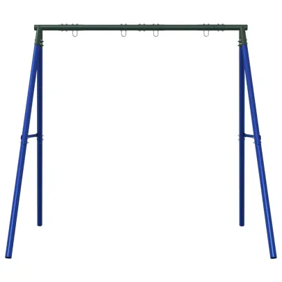 Cadru Balansoar Exterior 4 Cârlige - Albastru, Oțel Rezistent