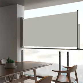 Copertină Laterală Retractabilă Terasă - Crem 80x300 cm