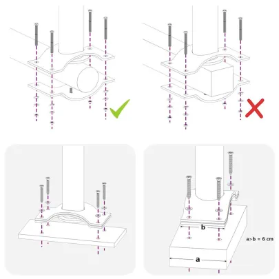 Copertină Laterală Retractabilă Maro - 80x300 cm | Livrare Gratuită