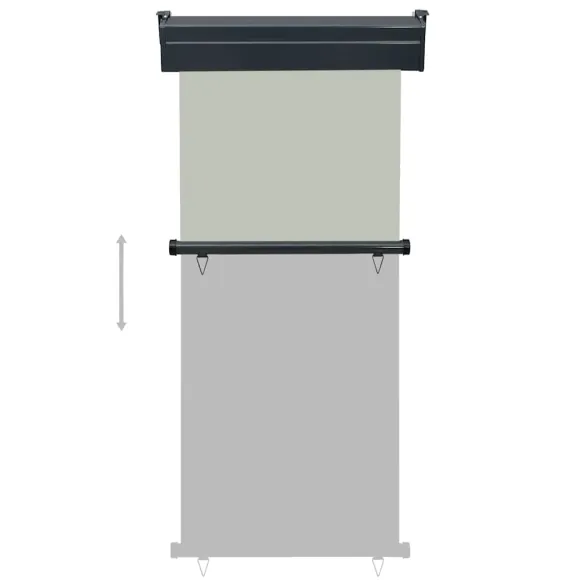 Copertină Laterală Balcon Gri 80x250 cm | Livrare Gratuită