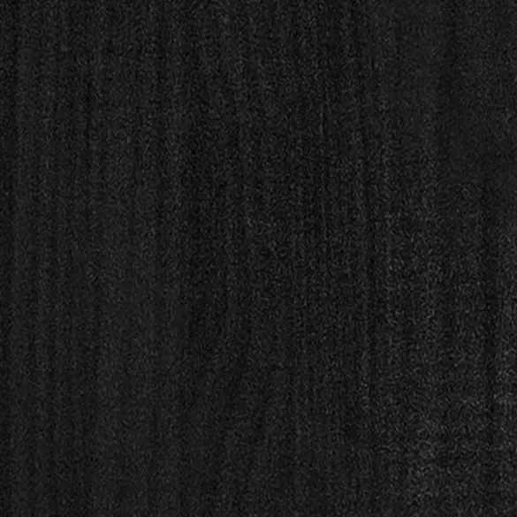 Jardiniere Grădină Lemn Masiv - 2 bucăți - Negru 31x31 cm