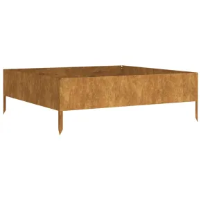 Strat Înălțat Grădină Oțel Corten 100x100 cm - Livrare Gratuită 2