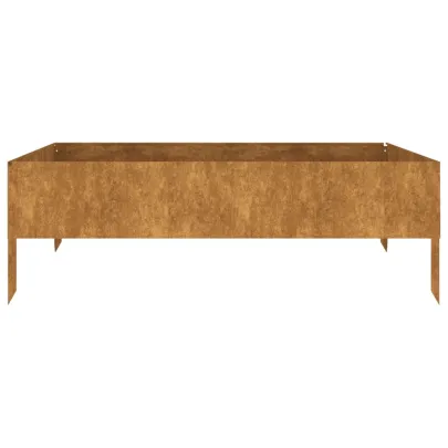 Strat Înălțat Grădină Oțel Corten 100x100 cm - Livrare Gratuită