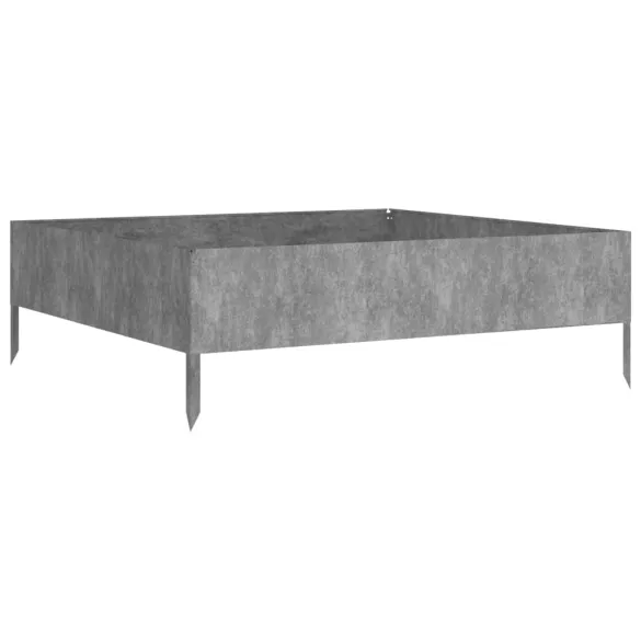 Strat Înălțat Grădină Oțel Corten 100x100 cm - Livrare Gratuită