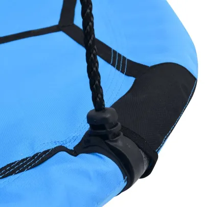 Leagăn Cuib Fotbal 100 cm - Albastru și Negru - Livrare Gratuită