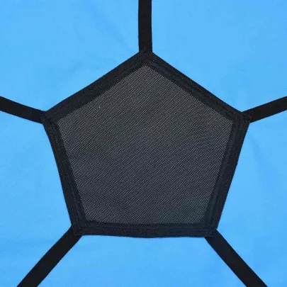 Leagăn Cuib Fotbal 100 cm - Albastru și Negru - Livrare Gratuită