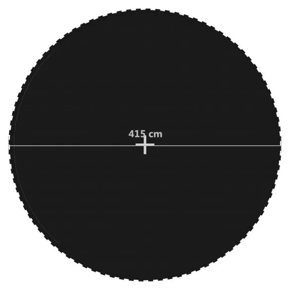 Podea Trambulină 4.57m Negru - Material Textil Rezistent