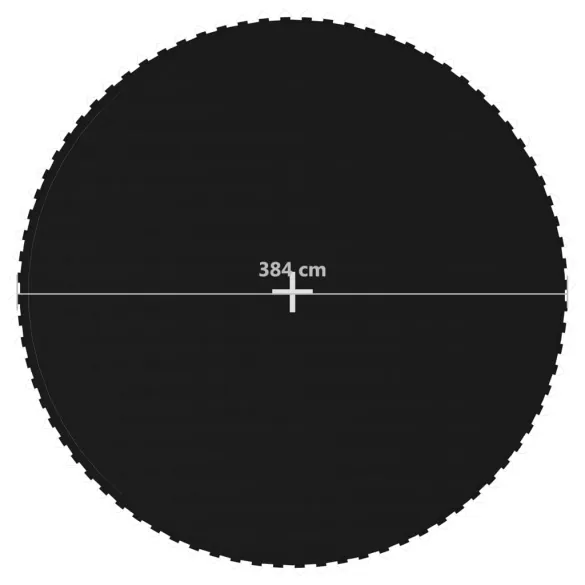 Podea Trambulină 4,27 m Negru - Rezistentă la UV