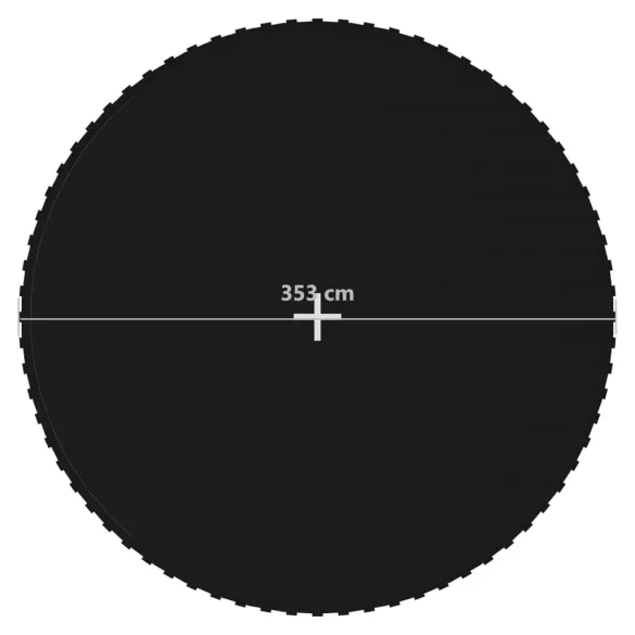 Podea Trambulină 3,96 m Negru | Rezistentă UV și Apă