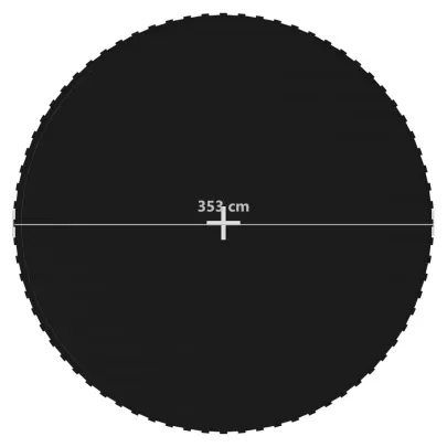 Podea Trambulină 3,96 m Negru | Rezistentă UV și Apă