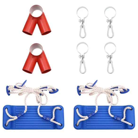 Scaune Leagăn Frânghii 2 buc - Albastru | Livrare Gratuită