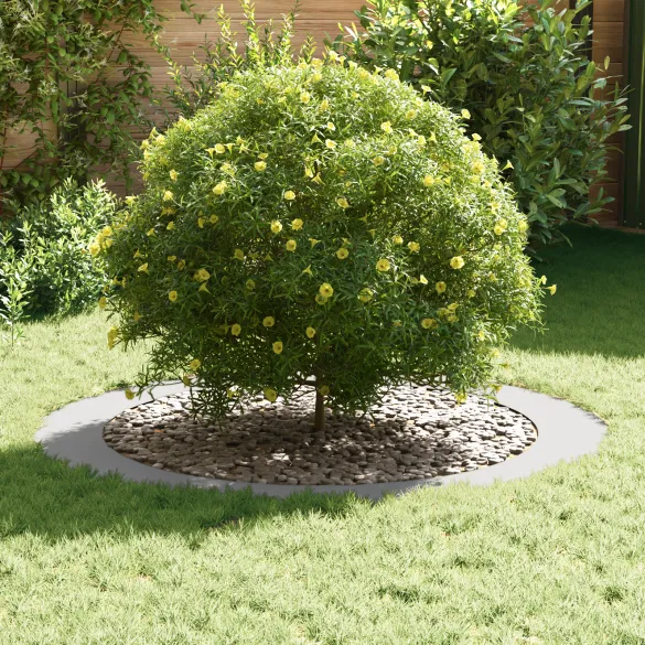 Ghiveci Metalic Mare Alb - Modern pentru Plante Interioare