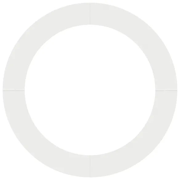 Ghiveci Metalic Mare Alb - Modern pentru Plante Interioare