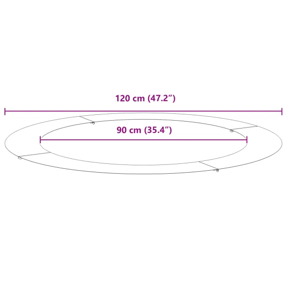 Ghiveci Metalic Mare Alb - Modern pentru Plante Interioare