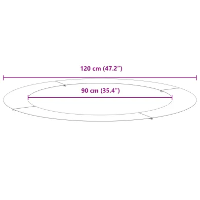 Ghiveci Metalic Mare Alb - Modern pentru Plante Interioare