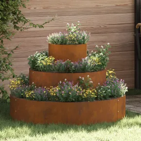 Ghiveci Metalic Mare Oțel Rustic | Livrare Gratuită