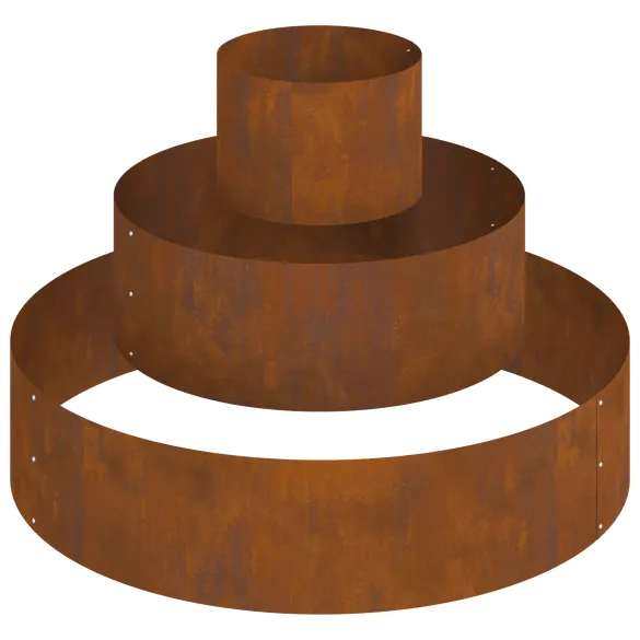 Ghiveci Metalic Mare Oțel Rustic | Livrare Gratuită