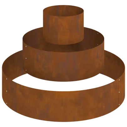 Ghiveci Metalic Mare Oțel Rustic | Livrare Gratuită