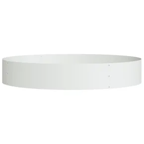 Ghiveci Alb Metalic Mare pentru Exterior | Livrare Gratuită 2