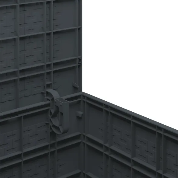 Cutie Depozitare Antracit Exterioară Rezistentă la Vreme