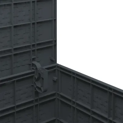 Cutie Depozitare Antracit Exterioară Rezistentă la Vreme