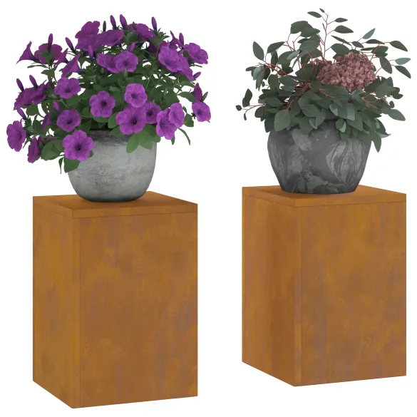 Suporturi Plante Exterior Corten - 2 bucăți | Livrare Gratuită Suporturi Plante Exterior Corten - 2 bucăți | Livrare Gratuită