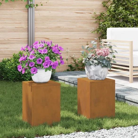 Suporturi Plante Exterior Corten - 2 bucăți | Livrare Gratuită Suporturi Plante Exterior Corten - 2 bucăți | Livrare Gratuită