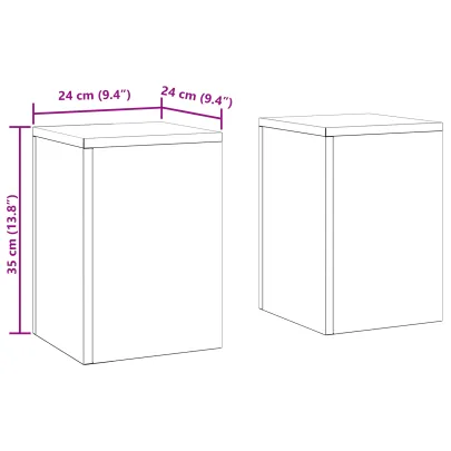 Suporturi Plante Exterior Corten - 2 bucăți | Livrare Gratuită