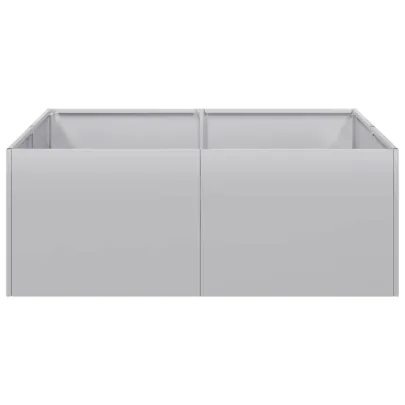 Jardinieră Oțel Galvanizat 80x80x30 cm - Livrare Gratuită