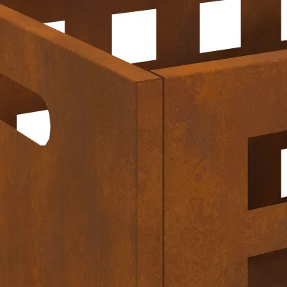 Vatră de foc din oțel Corten - Livrare Gratuită