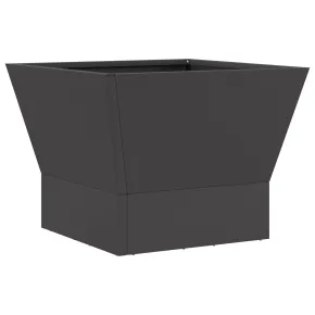 Vatră de foc pătrată outdoor - Oțel negru - Livrare gratuită 2