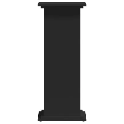 Suport de Plante Negru - Lemn Prelucrat - 80 cm - Comandă Acum