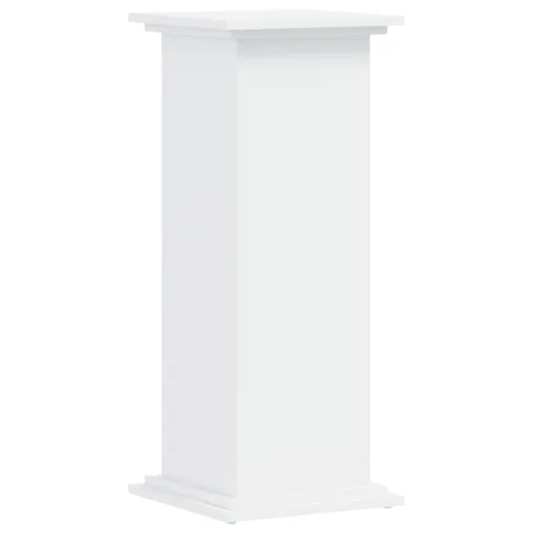 Suport Plante Lemn Alb - 33x33x80 cm | Livrare Gratuită