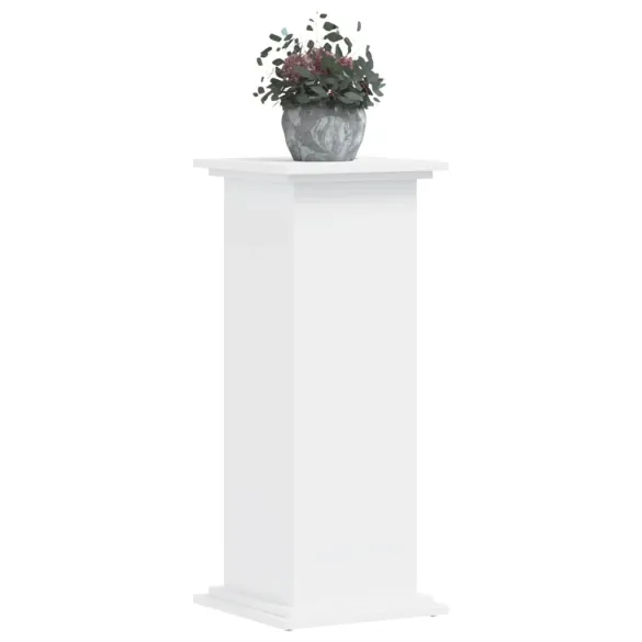 Suport Plante Lemn Alb - 33x33x80 cm | Livrare Gratuită