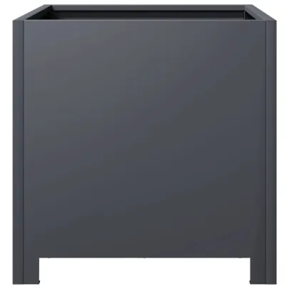 Jardinieră Grădină Oțel Antracit 40x40x40 cm - Livrare Gratuită