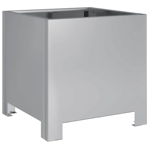 Jardiniere Grădină Oțel Galvanizat - 2 bucăți - 30x30x30 cm