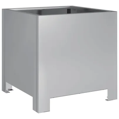 Jardiniere Grădină Oțel Galvanizat - 2 bucăți - 30x30x30 cm