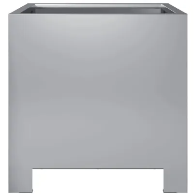 Jardiniere Grădină Oțel Galvanizat - 2 bucăți - 30x30x30 cm