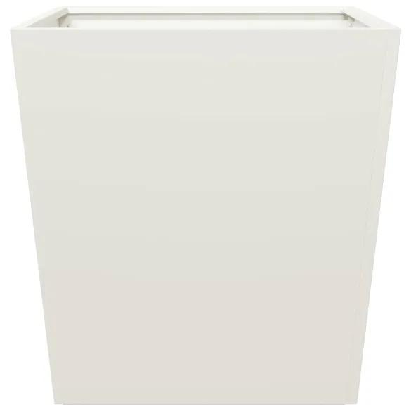 Jardinieră Albă Oțel 50x50x50 cm - Livrare Gratuită