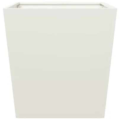 Jardinieră Albă Oțel 50x50x50 cm - Livrare Gratuită